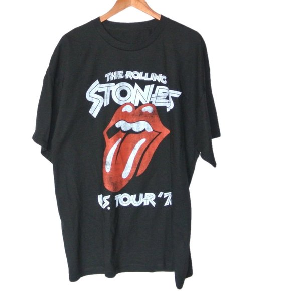Rolling Stones US Tour 1978 Men's Black T-Shirt - Picture 2 of 6